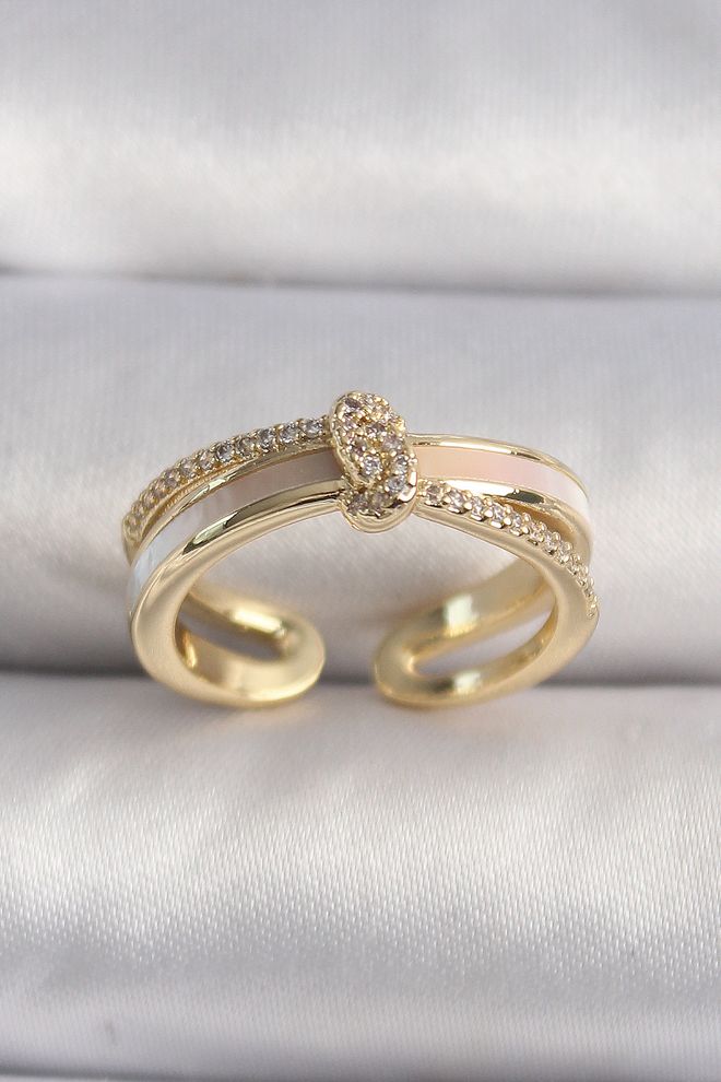 Ebijuteri Γυναικείο Δαχτυλίδι Σε Ορειχάλκινο Χρυσό Χρώμα Ζιργκόν Με Πέτρα Μοντέλο VIP Series Χονδρικό εμπόριο ενδυμάτων 0