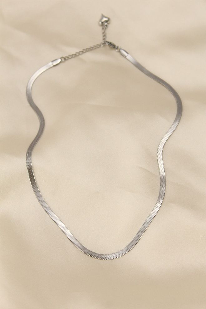 Ebijuteri Steel Necklace Silver Wholesale Clothing 0