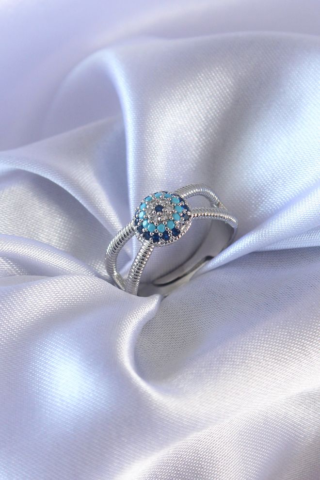 Ebijuteri Anel Ajustável Prata Roupas por atacado 0