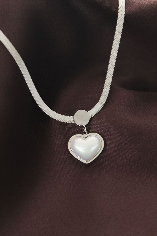 Ebijuteri 316L oceľový taliansky náhrdelník s retiazkovým srdcom Veľkoobchod s oblečením 0