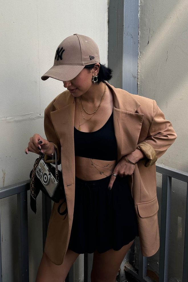 Elisa Jacheta Tata Camel Îmbrăcăminte cu ridicata Fără țesătură