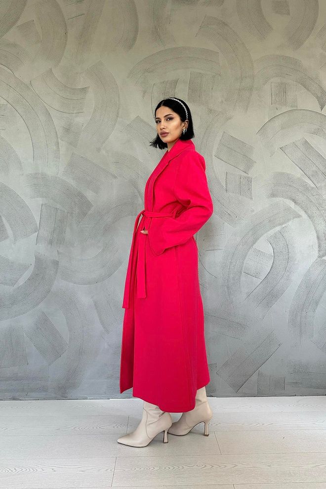 L&C Φούξια Κομψό Σακάκι Wrapover Χονδρικό εμπόριο ενδυμάτων Πολυεστέρας