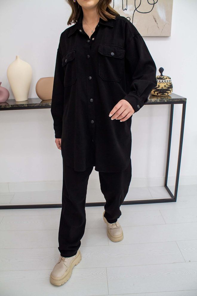 L&C Set Negru Casual Sport Jogger Îmbrăcăminte cu ridicata Zi de naștere