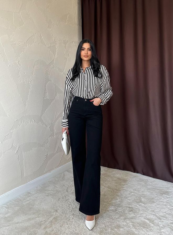 Elisa Jeans Nero Abbigliamento all'ingrosso Casuale