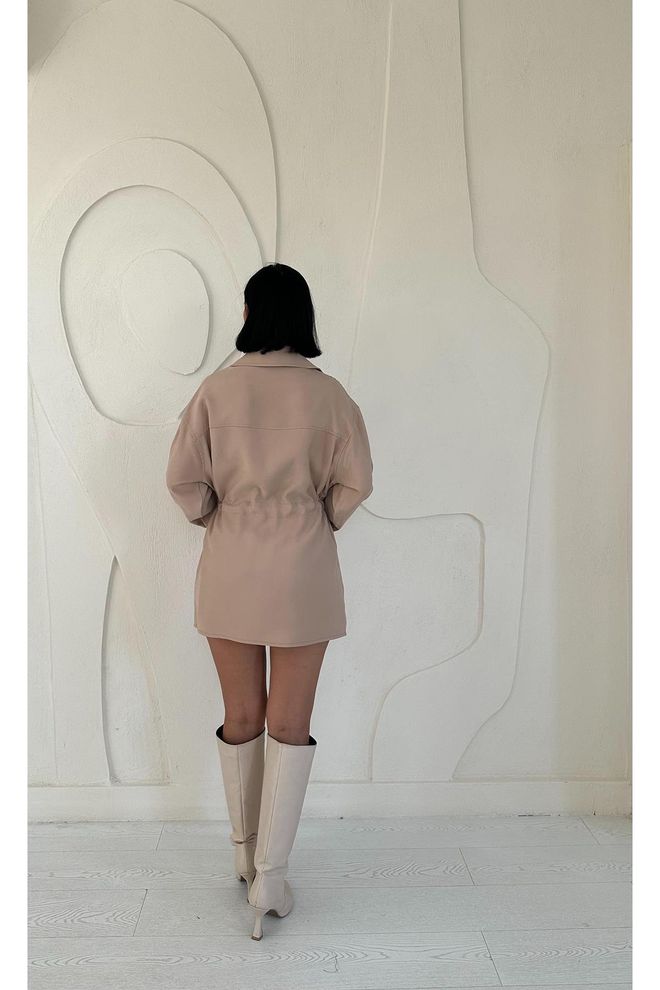 L&C Béžová Neformálny Elegantný Formálny Košeľa Veľkoobchod s oblečením Narodeniny