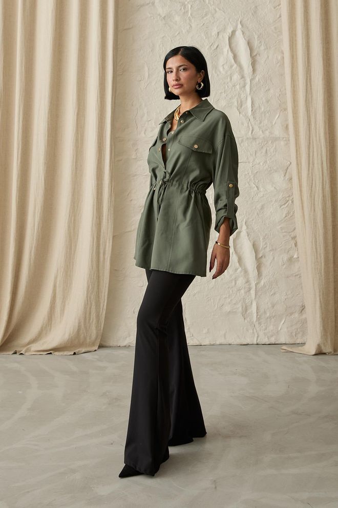 L&C Zelena Ležerno Formalno Ulična Oblačila Eleganten Majica Oblačila na debelo Pomlad