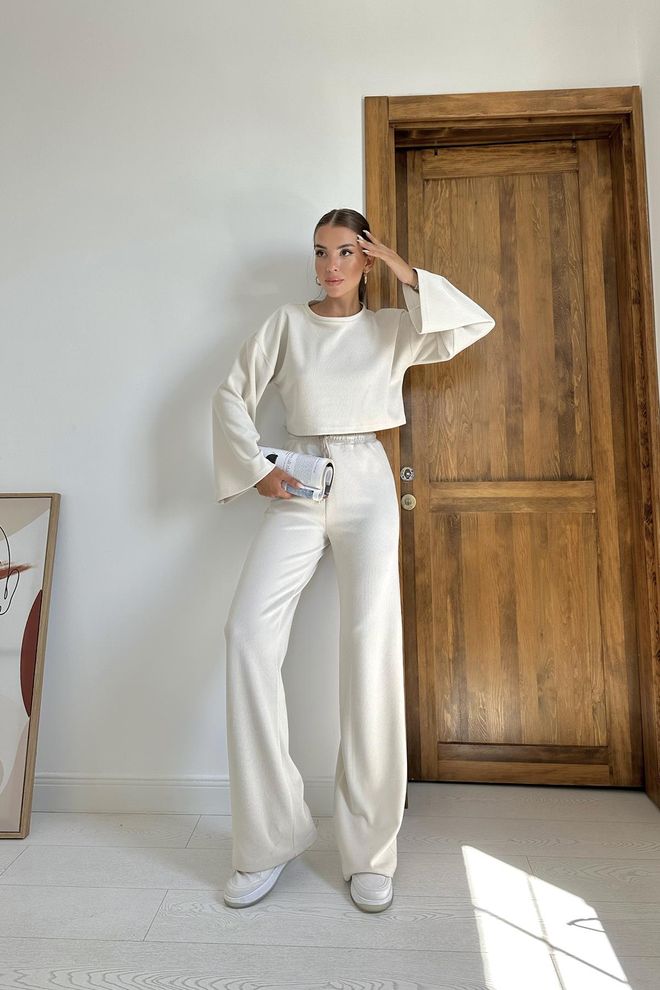 L&C Abito Bianco Oversize Stile Casual Sportivo Abbigliamento all'ingrosso Casuale