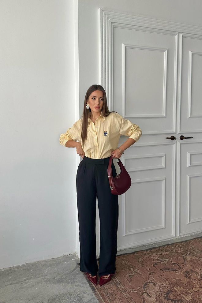Elisa Pantaloni Neri All'ingrosso Abbigliamento all'ingrosso Casuale