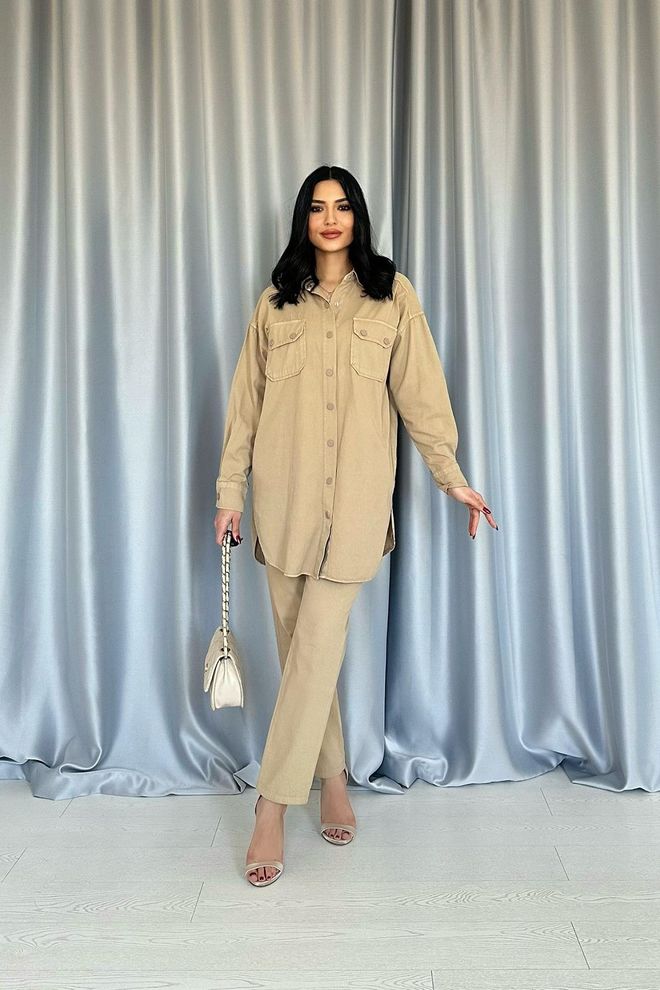 L&C Set Elegant Casual Bej Îmbrăcăminte cu ridicata Bumbac