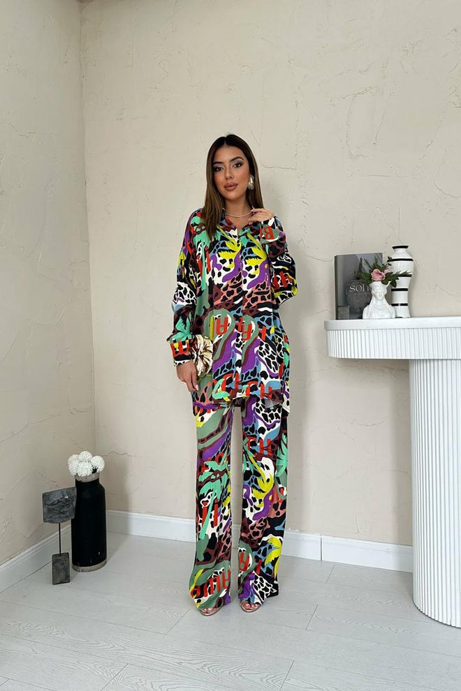 L&C قميص ملون كاجوال وأزياء الشارع ملابس بالجملة لا يوجد قماش