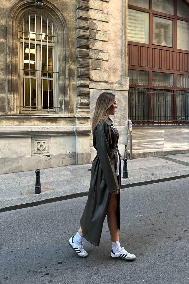 L&C Black Trenchcoat Single Breasted Elegant Style Wholesale Clothing Lounge