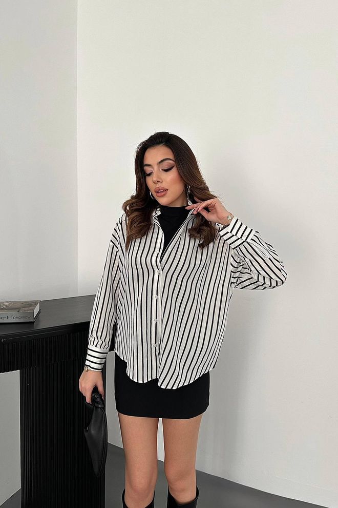 Elisa Striped Shirt Multicolor Wholesale Clothing Casual