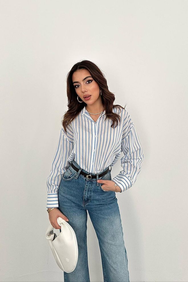 Elisa Striped Shirt Multicolor Wholesale Clothing Casual