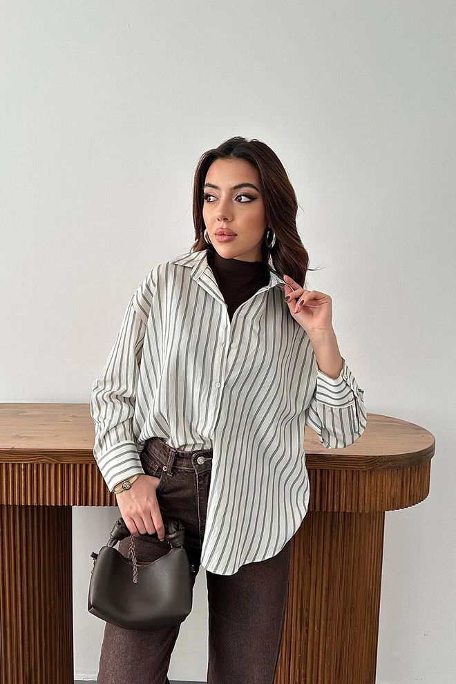 Elisa Striped Shirt Multicolor Wholesale Clothing Casual