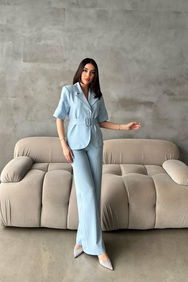 Elisa Поставил Синий Формальный Элегантный Оптовая продажа одежды Формальный