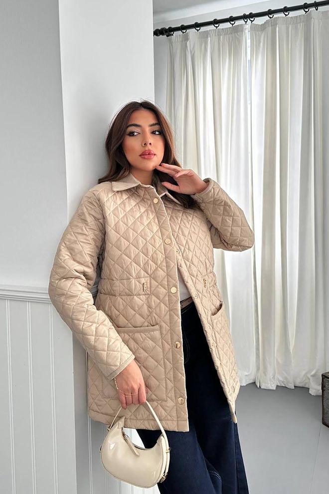 Elisa Beige Casual Elegante Antiguo Retro Chaqueta Ropa al por mayor Casual