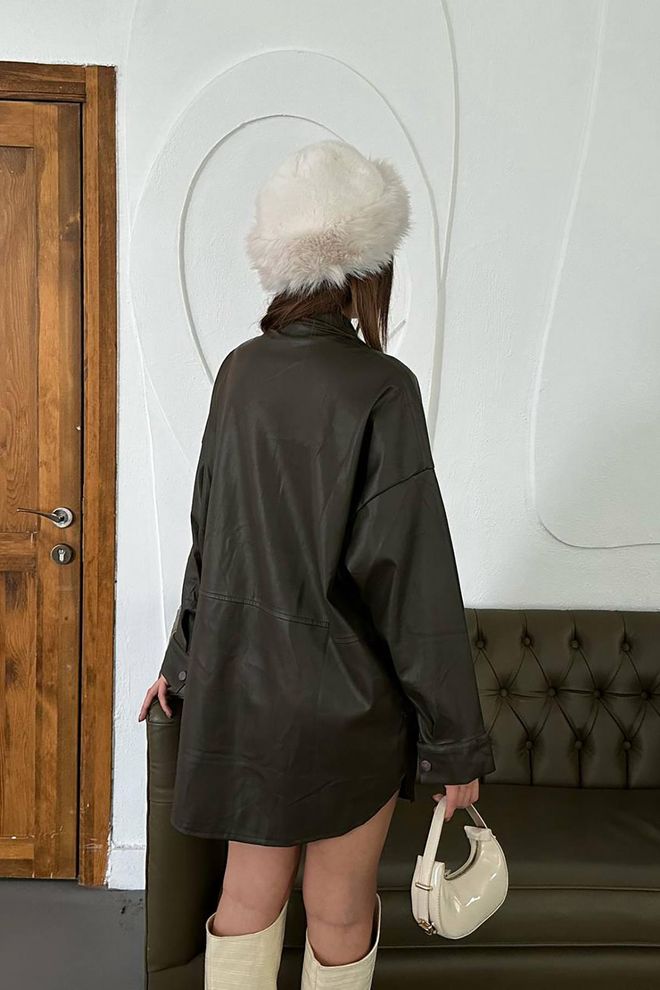 L&C Πράσινο Μεγάλο Μακρύ Πουκάμισο Μπουφάν Χονδρικό εμπόριο ενδυμάτων 5