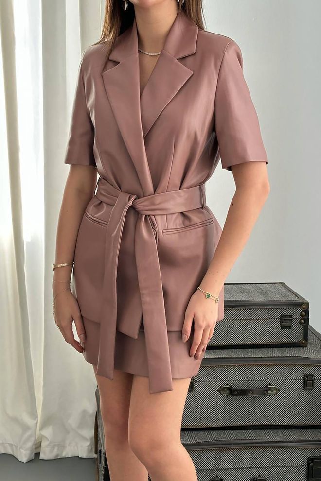 L&C Kurtka Formalna Powder Slim Fit Z Karbowanym Kołnierzem Hurtowa sprzedaż odzieży Wiosna