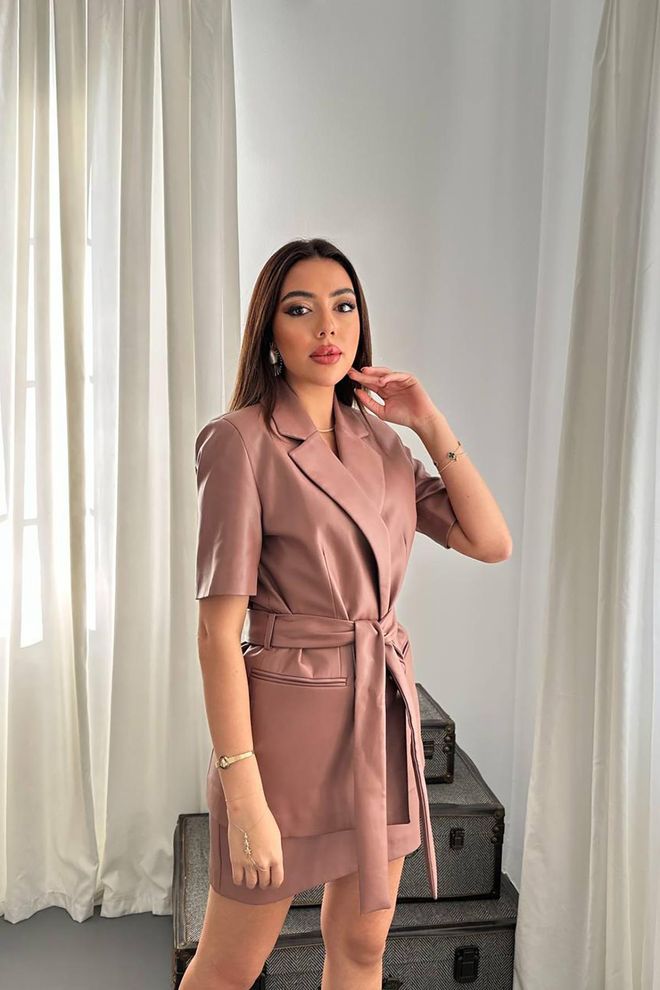 L&C Kurtka Formalna Powder Slim Fit Z Karbowanym Kołnierzem Hurtowa sprzedaż odzieży Praca