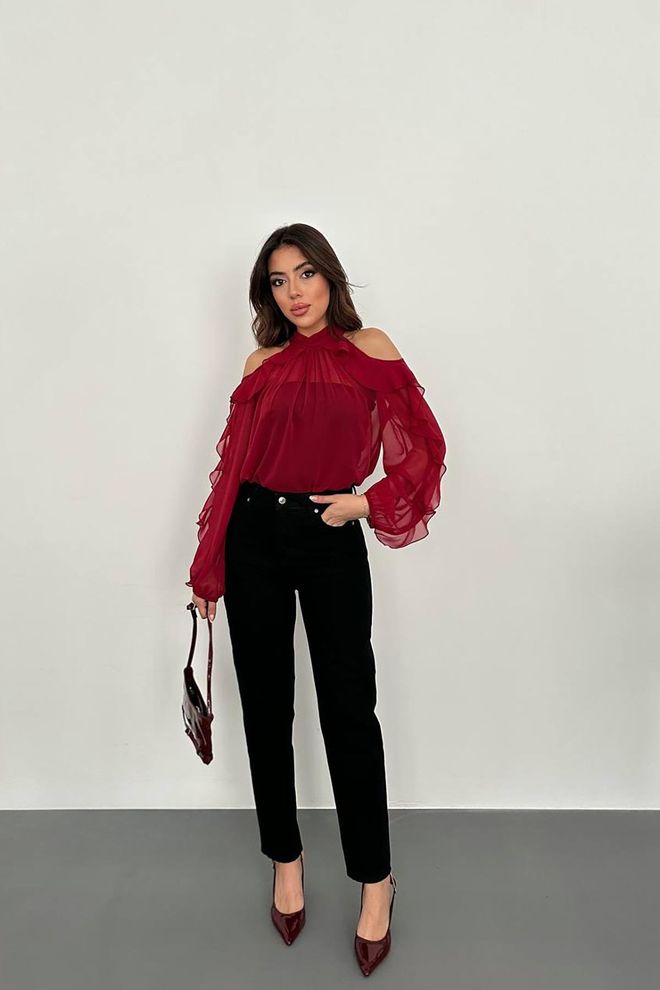 Elisa Jeans con gamba a tubo Nero Abbigliamento all'ingrosso Casuale