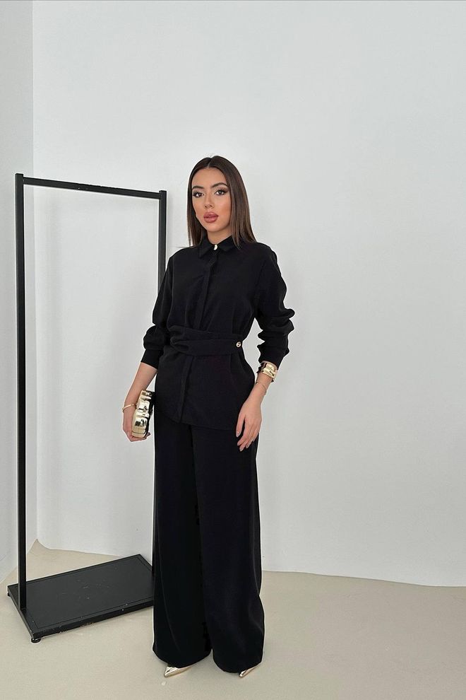 Elisa Set Nero Elegante Formale Abbigliamento all'ingrosso Formale