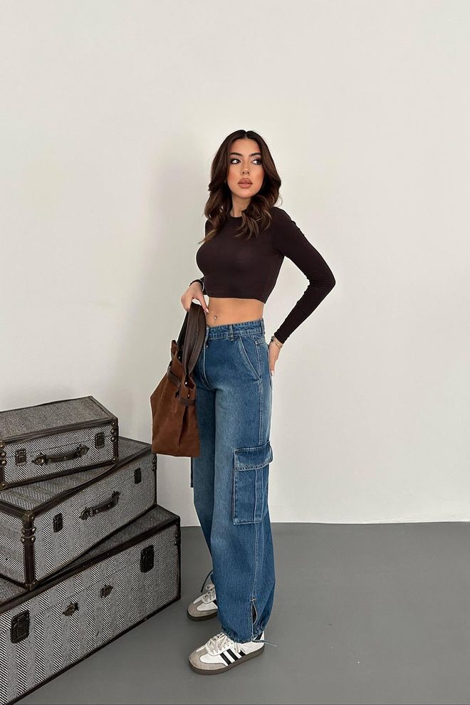 Elisa Side Pocket Jeans Blue Wholesale Clothing Birthday