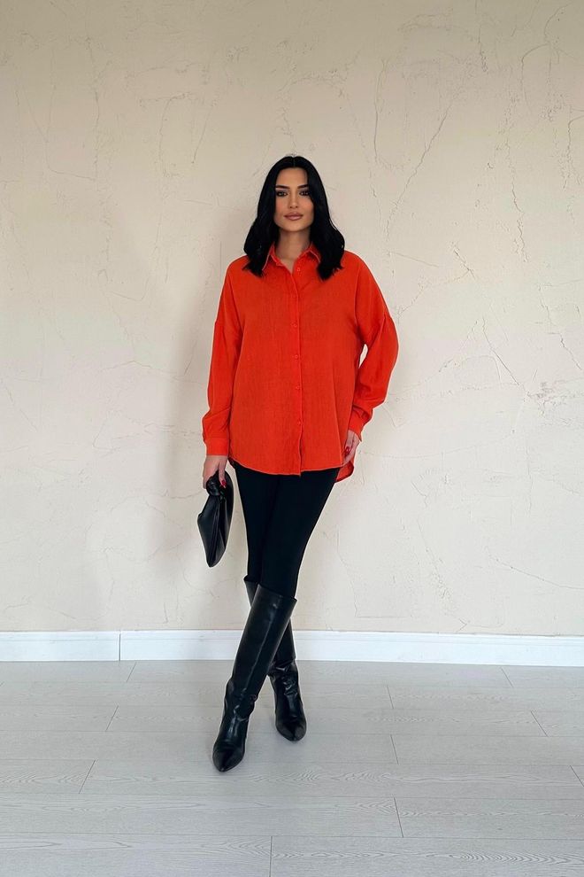 Elisa Marškiniai Oranžiniai Didmeninė prekyba drabužiais Išleistuvės