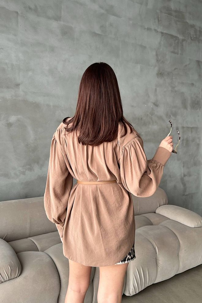 Elisa Beige Casual Elegant Formal Vintage Shirt Wholesale Clothing Vintage