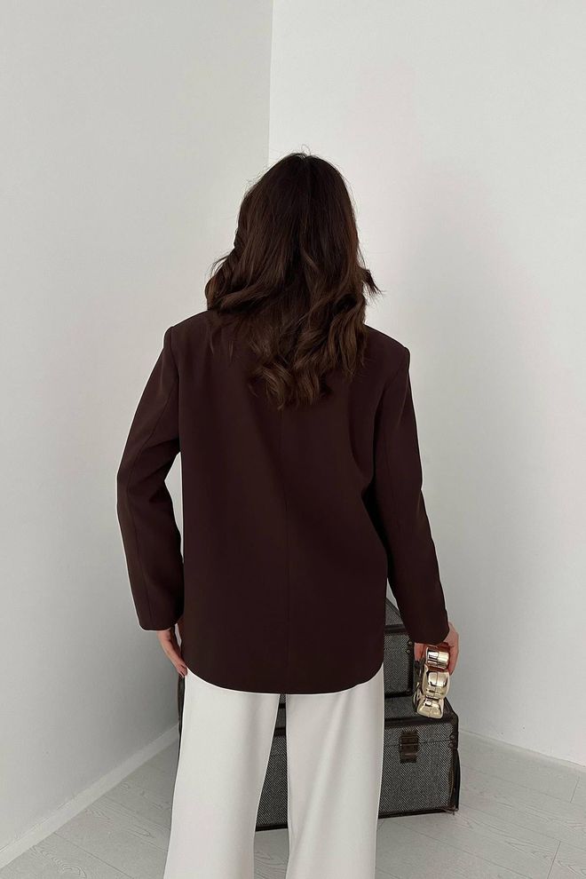 Elisa Brown Double Breasted Blazer Jacket Wholesale Clothing Vintage