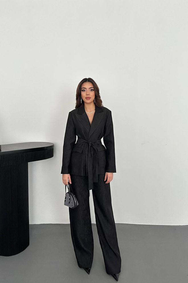 Elisa Комплект Черно Официален Елегантен Дрехи на едро Официален