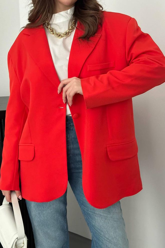 Elisa Blazer Jacket Coral Wholesale Clothing Winter