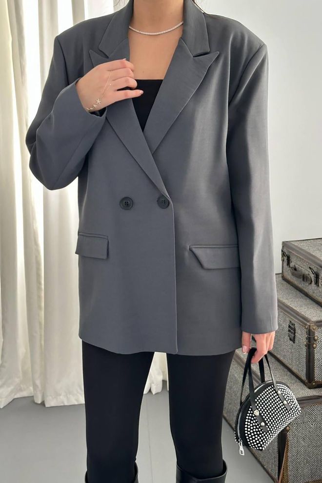 Elisa Blazer Jacket Smoke Wholesale Clothing 2