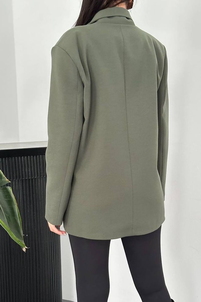 Elisa Blazer Jacket Khaki Wholesale Clothing Formal