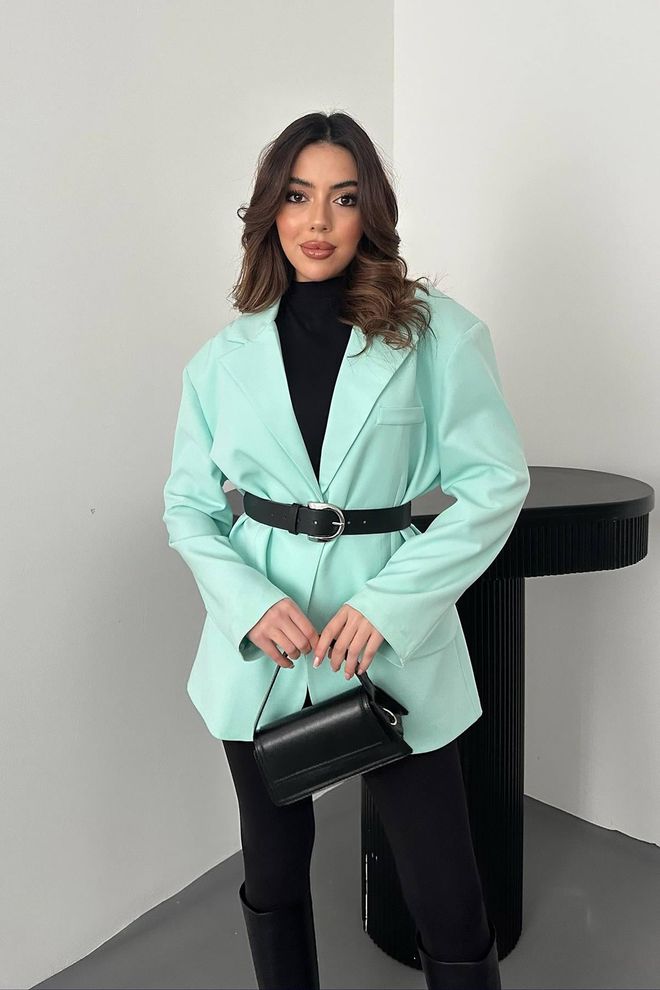 Elisa Dad Jacket Mint Wholesale Clothing No Fabric