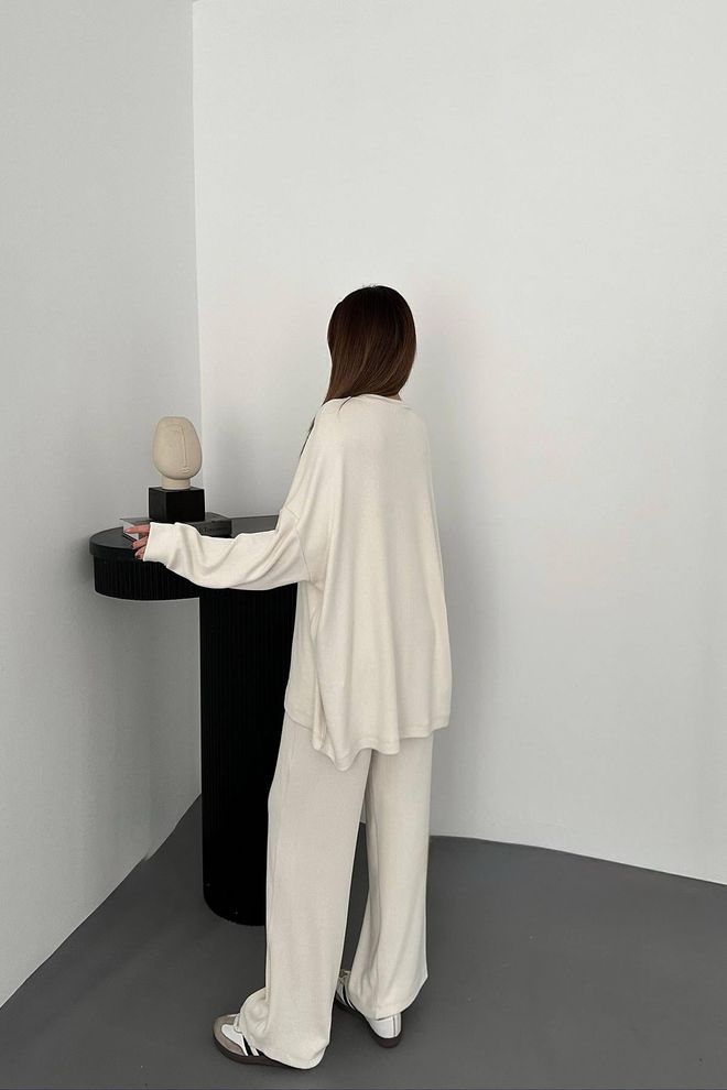 Elisa Beige Elegant Casual Set Wholesale Clothing 5