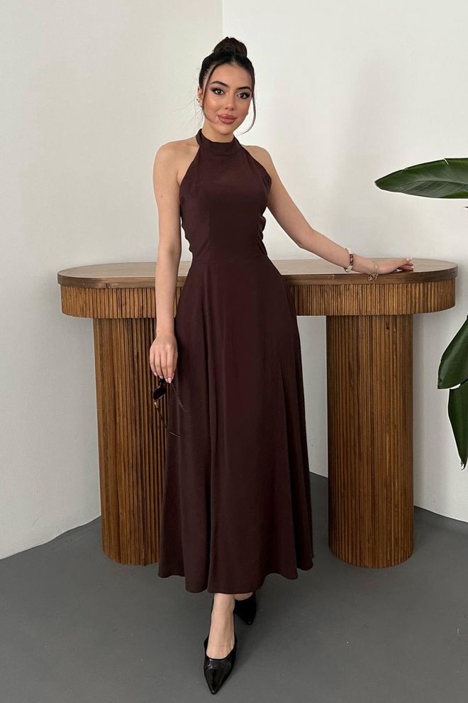 maroon fitted dress Ladivine J875 – Mia Bella The Label main image 0
