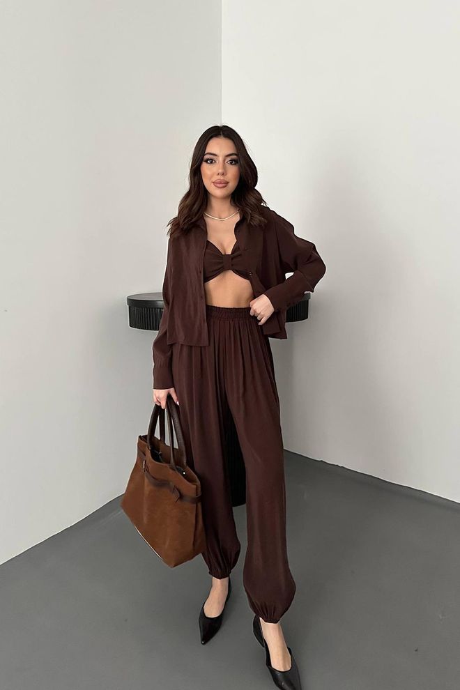 Elisa Set Maro Elegant Casual Îmbrăcăminte cu ridicata Casual