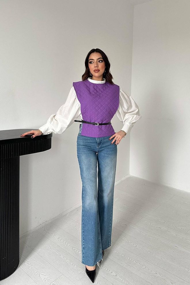 Elisa Set Violet Casual Elegant Boho Îmbrăcăminte cu ridicata Primăvară