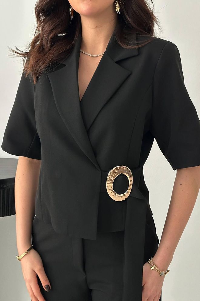 Elisa Black Formal Elegant Set Wholesale Clothing Spring