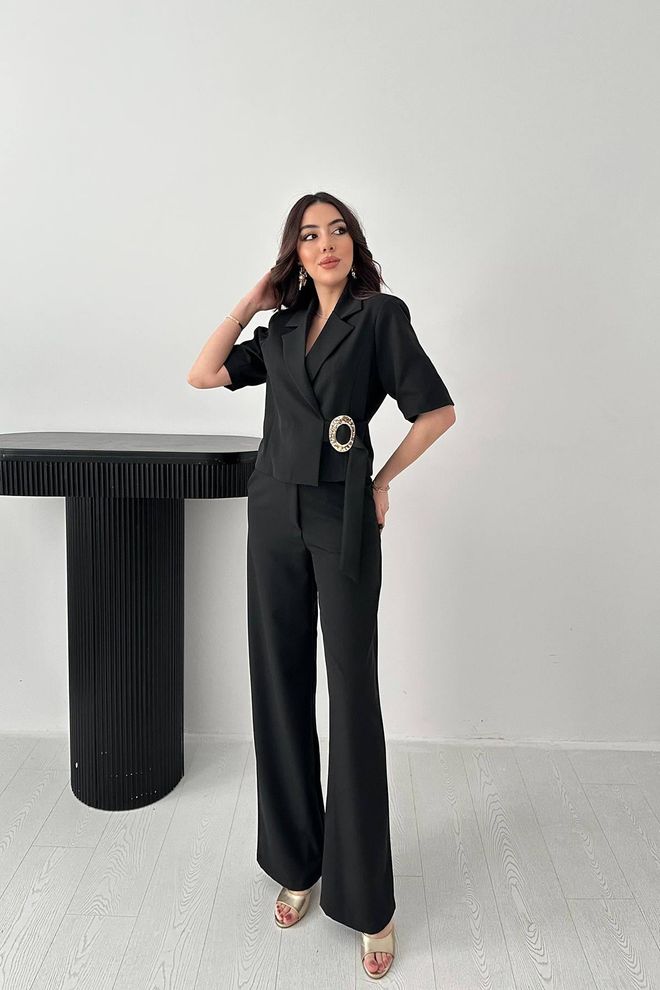 Elisa Black Formal Elegant Set Wholesale Clothing 1