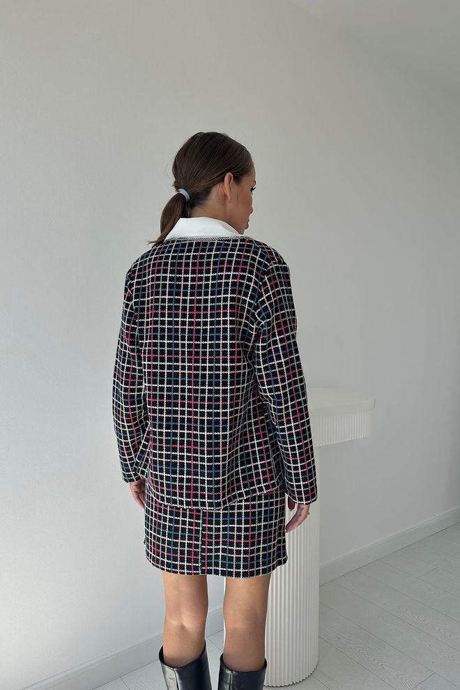 L&C جلس أسود متقلب رسمي رائع ملابس بالجملة شتاء