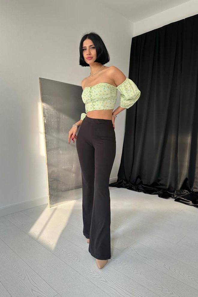 Elisa Leggings spagnoli Nero Abbigliamento all'ingrosso Casuale