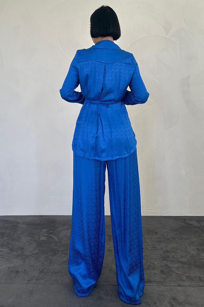 L&C Fato Azul Elegante Formal Roupas por atacado Trabalho