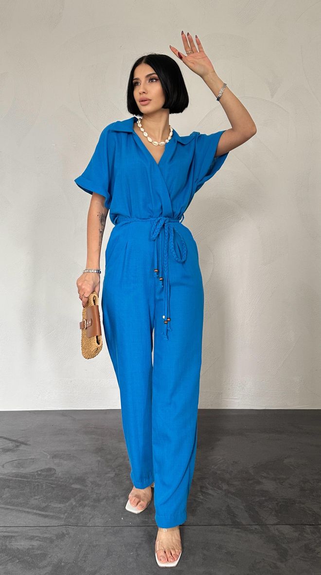 Elisa Mono Cruzado Turquesa Ropa al por mayor Casual