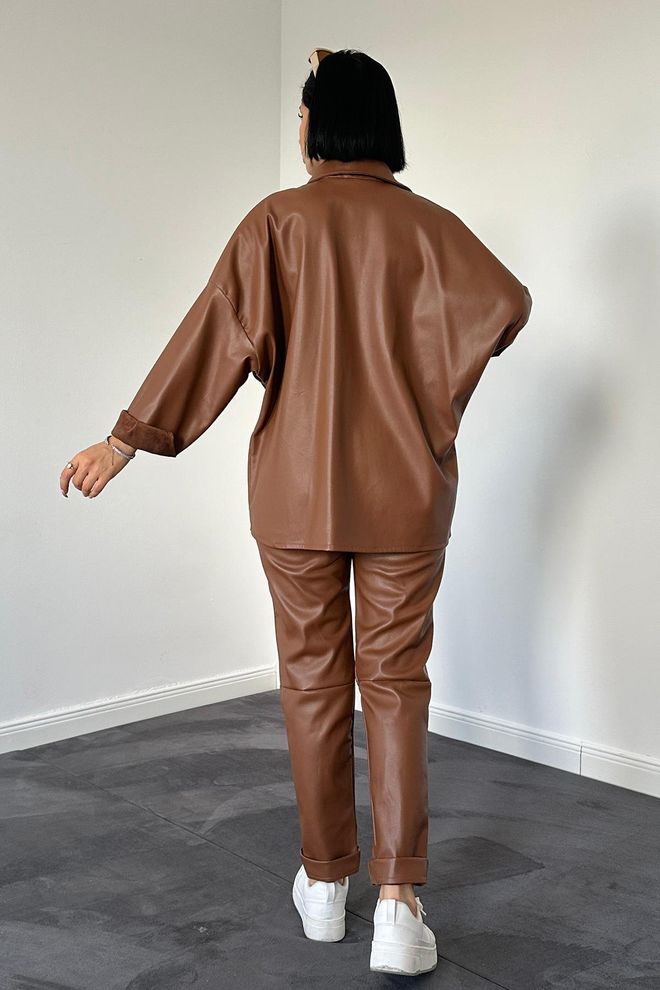 L&C Поставил Коричневый Повседневный Уличная Одежда Элегантный Оптовая продажа одежды Падают осенью