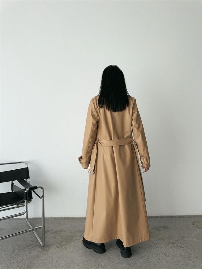 ESPADA Gabardine Bege Elegante Single Breasted Roupas por atacado 5
