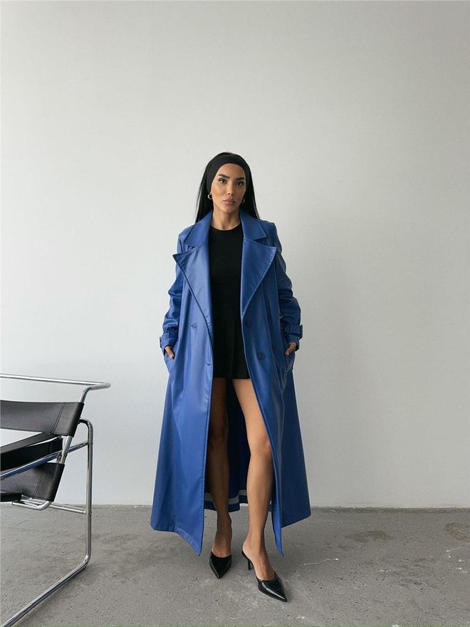 ESPADA Gabardine Azul Elegante Formal Roupas por atacado 9
