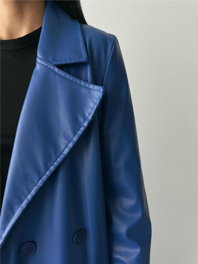 ESPADA Gabardine Azul Elegante Formal Roupas por atacado Outono