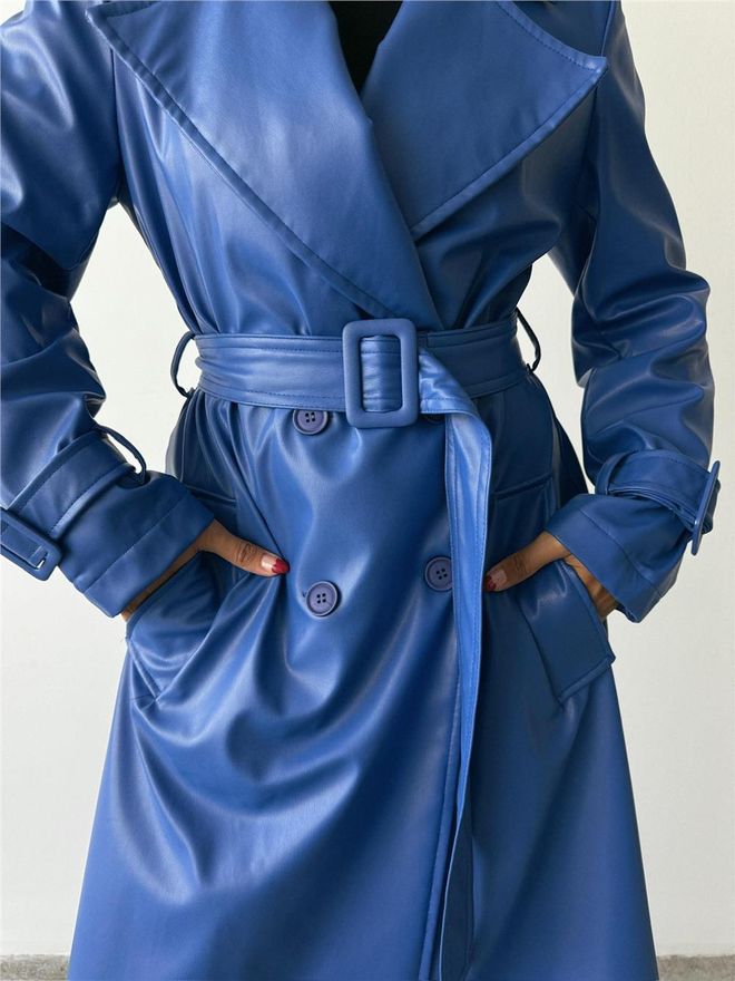 ESPADA Gabardine Azul Elegante Formal Roupas por atacado Primavera
