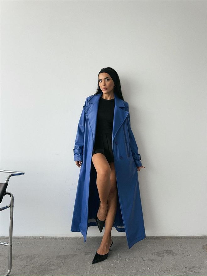 ESPADA Gabardine Azul Elegante Formal Roupas por atacado Sensual